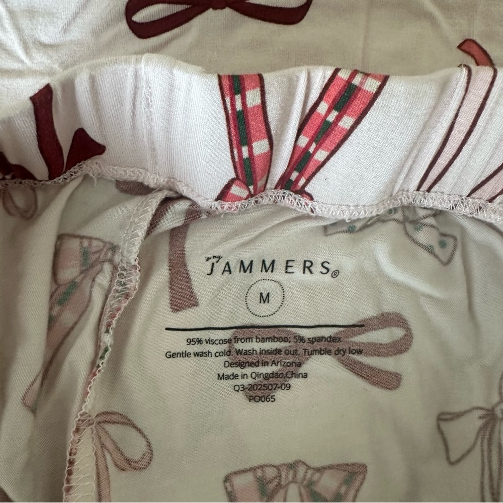 In My Jammers Bow Print Pajama Set - Picture 3 of 8